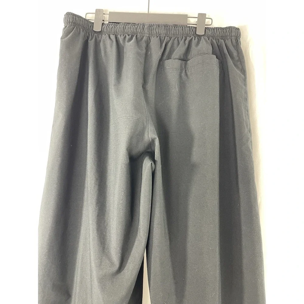 Vintage Nike Mens Y2K Sphere Dry Black Track Pants Large Ankle Zips Straight Leg
